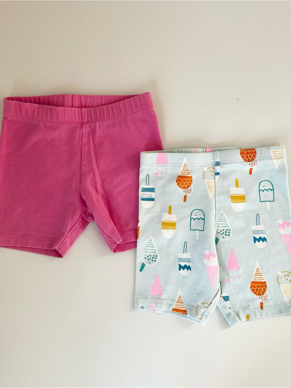Cat & Jack Toddler Girls Ice Cream Bike Shorts Set